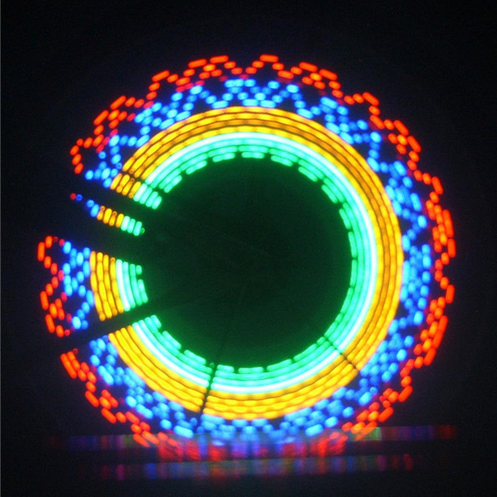 32 LED Bicycle Wheel Light with RGB Flash Patterns for Night Safety