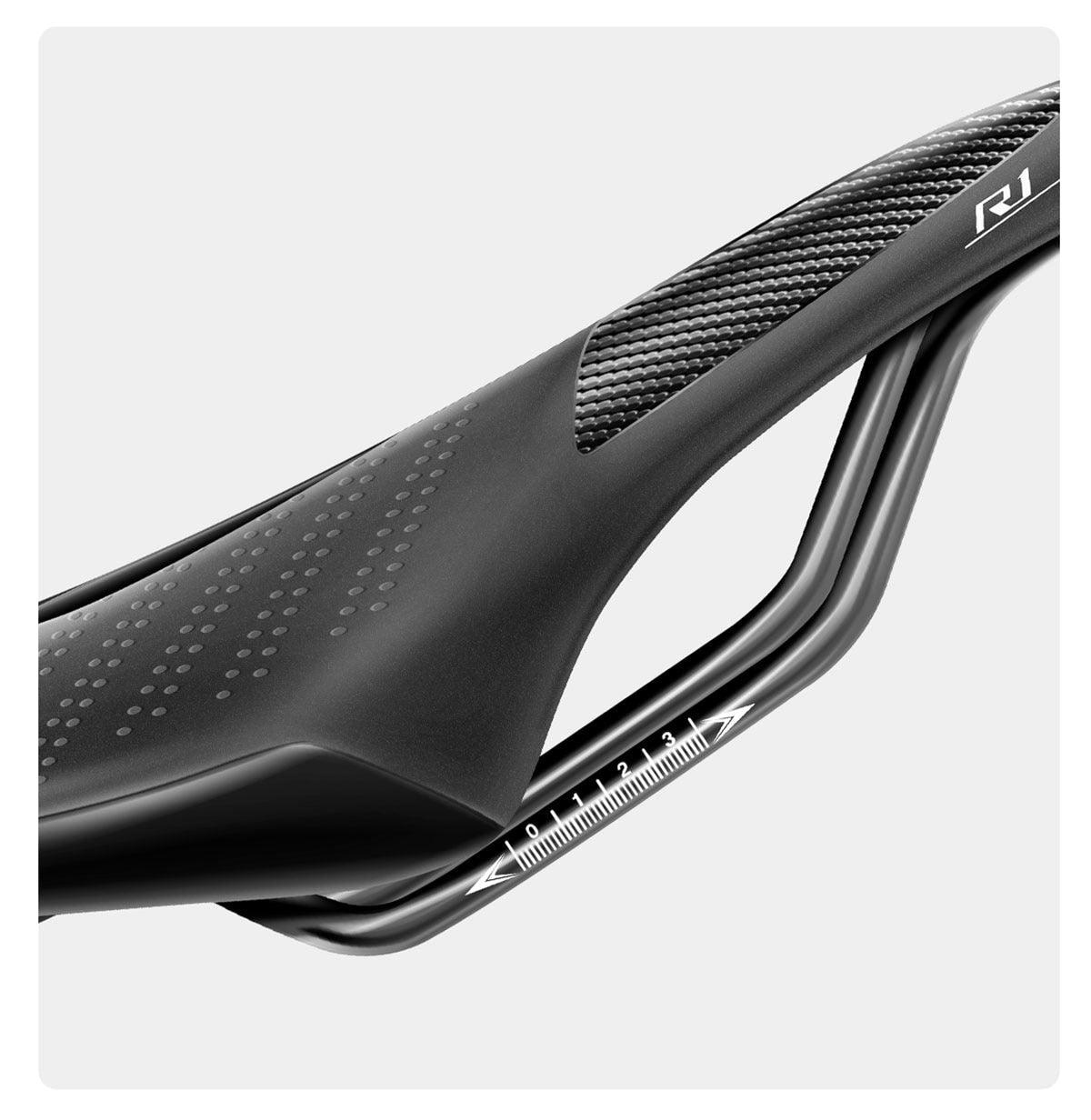 Road Bike Saddle with USB LED Taillight, Soft Breathable Seat