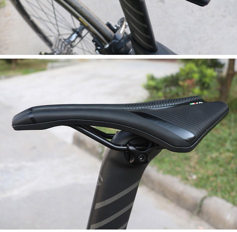 Ergonomic Wide Mountain Bike Saddle with Breathable Foam Padding