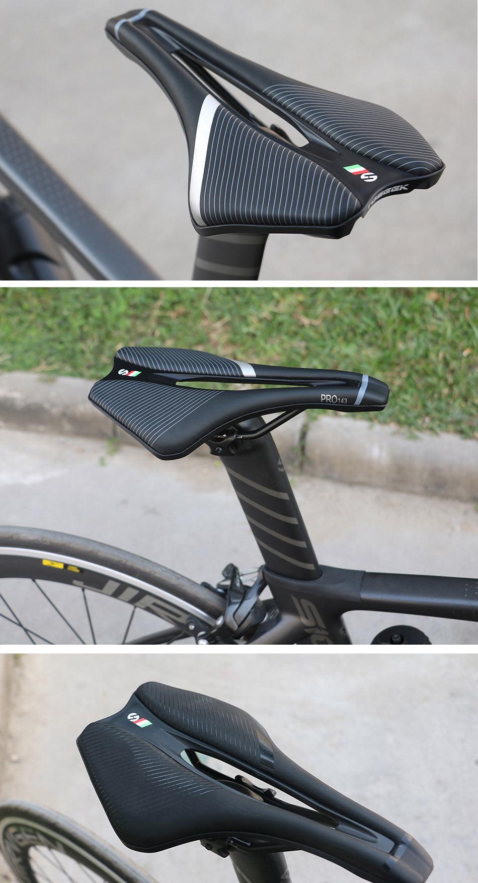 Ergonomic Wide Mountain Bike Saddle with Breathable Foam Padding