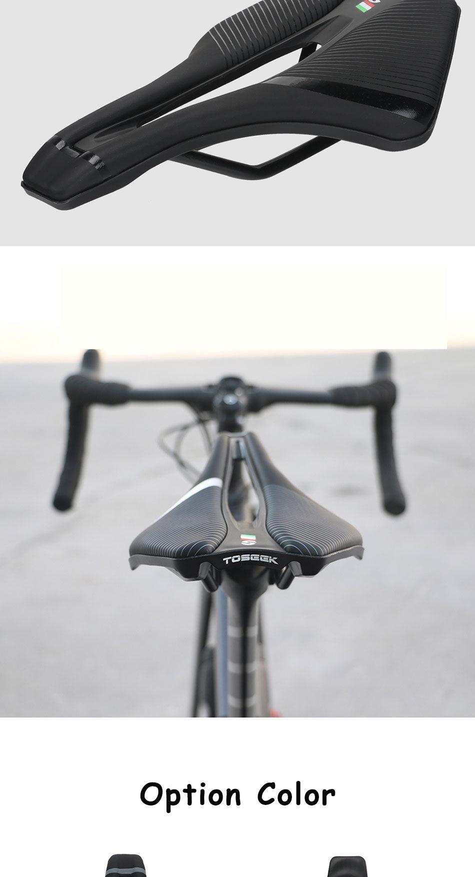Ergonomic Wide Mountain Bike Saddle with Breathable Foam Padding