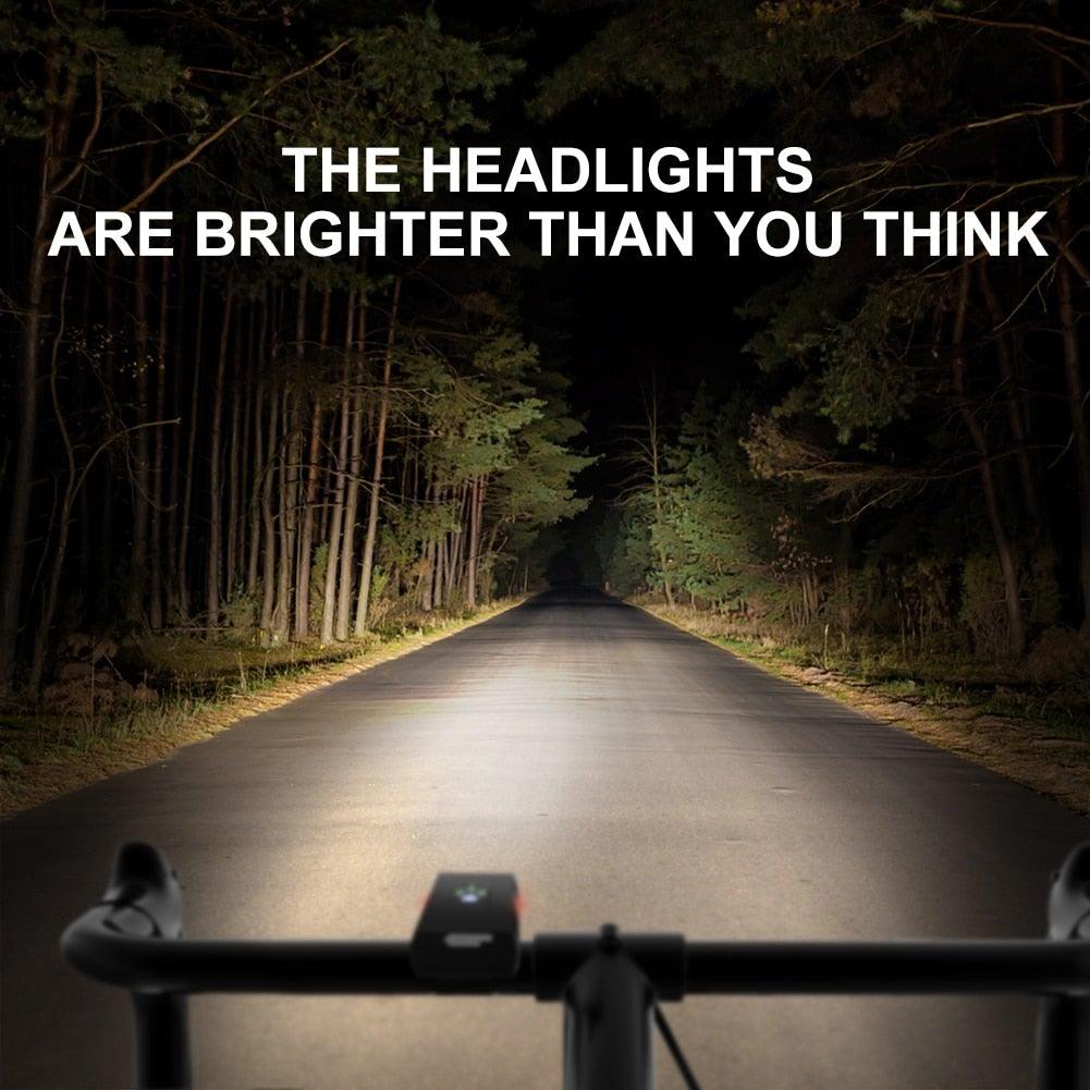 USB Rechargeable LED Bike Light Set - Front Headlight & Taillight