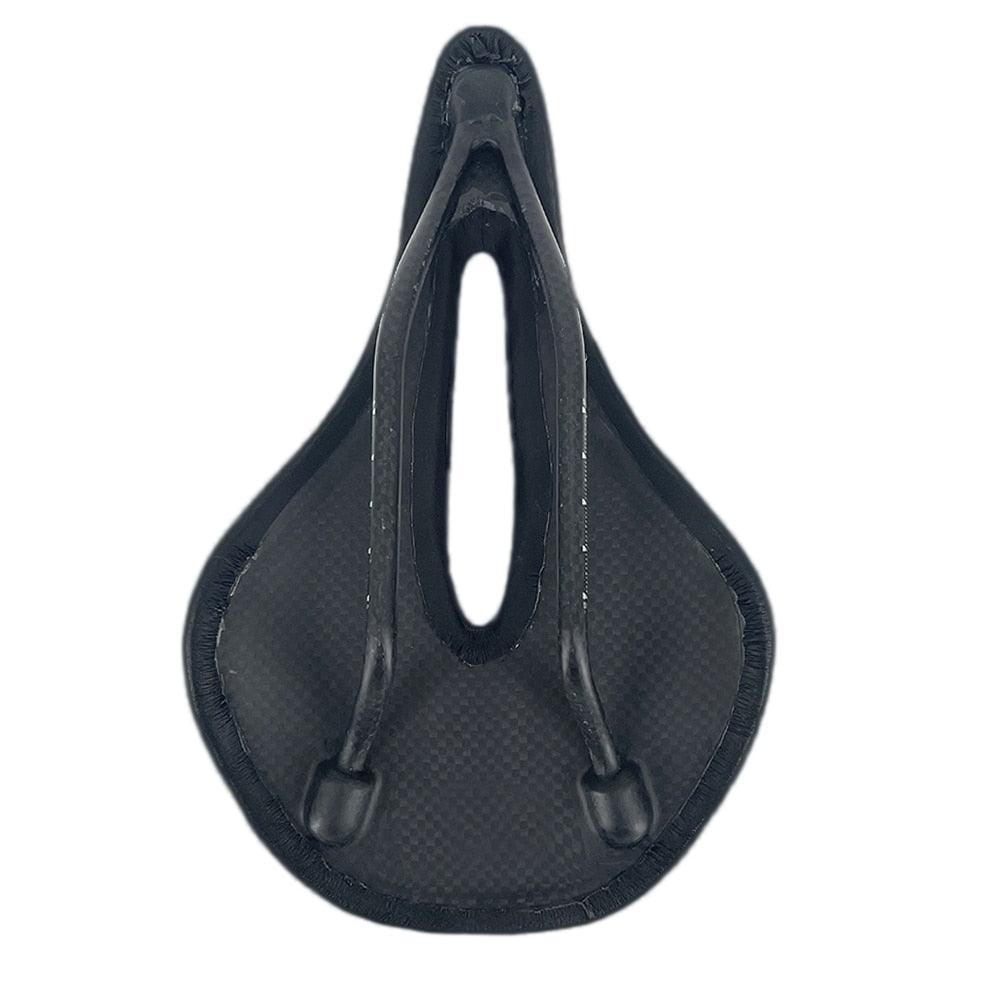 Full Carbon Road Bike Saddle, Lightweight Leather Racing Seat