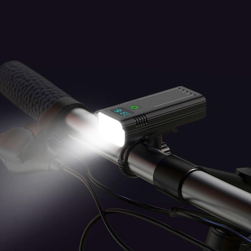 USB Rechargeable 8 LED Bicycle Headlight 10000mAh Bike Light