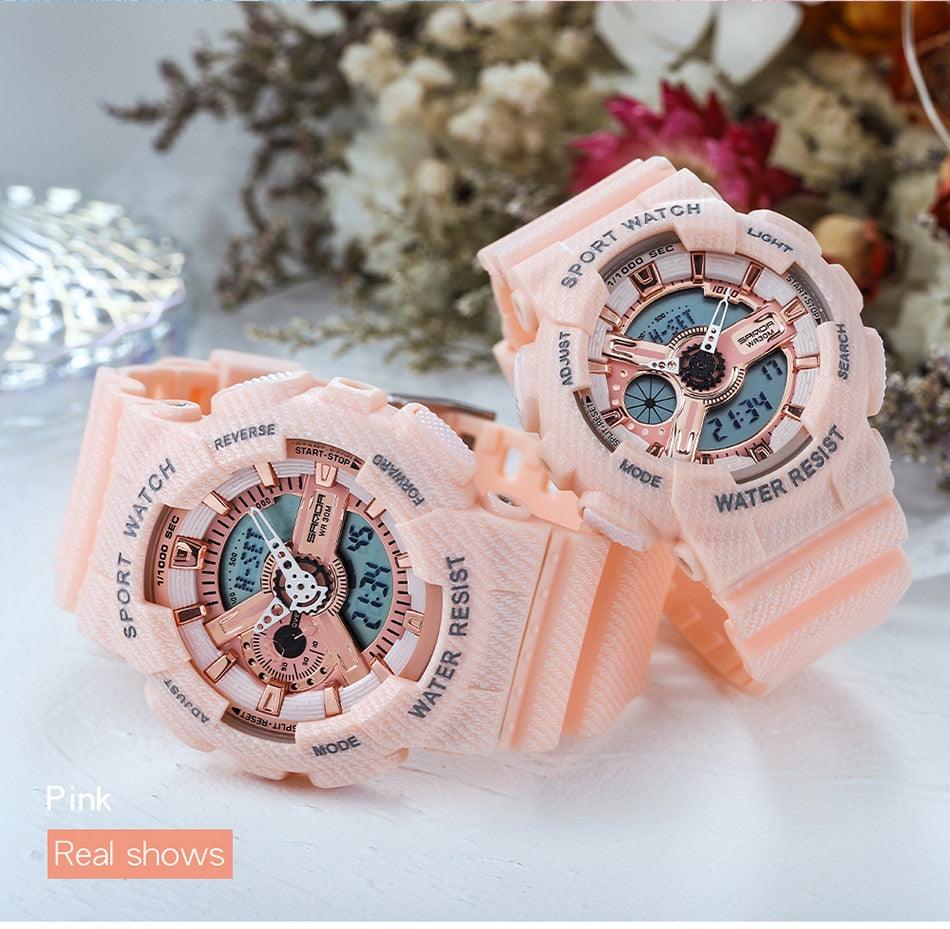 Unisex Waterproof Digital Military Sport Watch with Dual Display