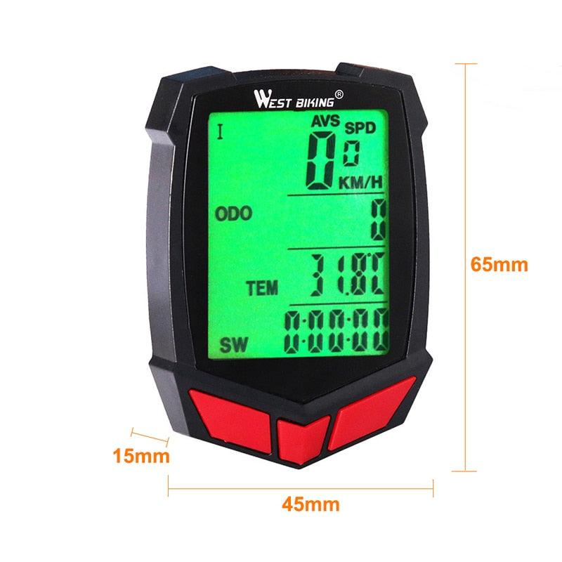 Wireless Bike Computer 20-Function Speedometer and Odometer