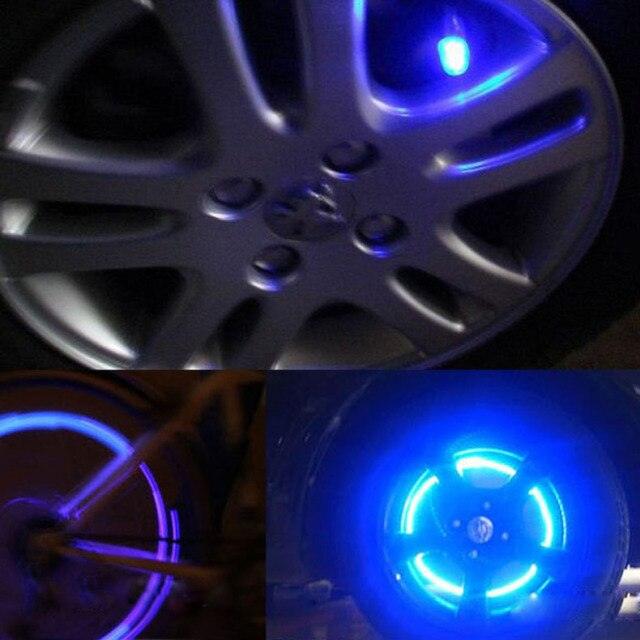Bicycle LED Wheel Spoke Lights - Waterproof Safety Valve Caps