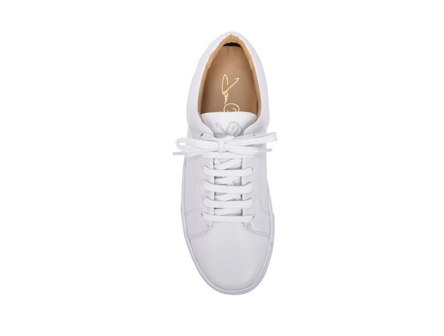 Equality White Nappa Leather Lace Up Fashion Sneakers - Image 5