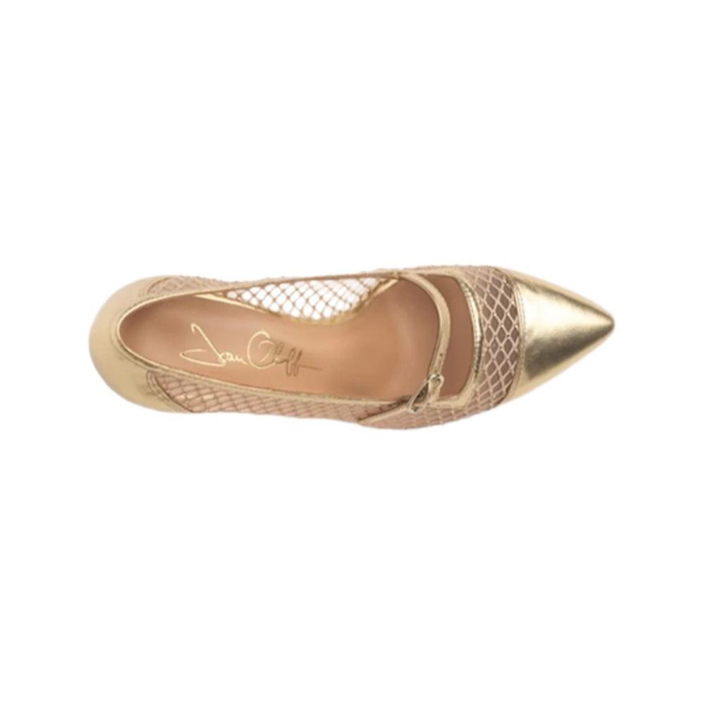 Caroline 80mm Tapered Heel in Gold - Elegant Metallic Stiletto