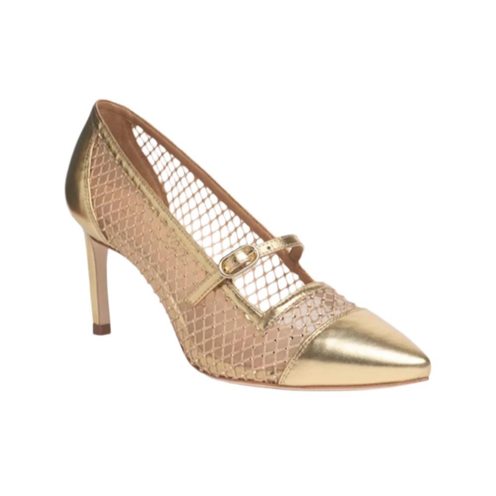 Caroline 80mm Tapered Heel in Gold - Elegant Metallic Stiletto