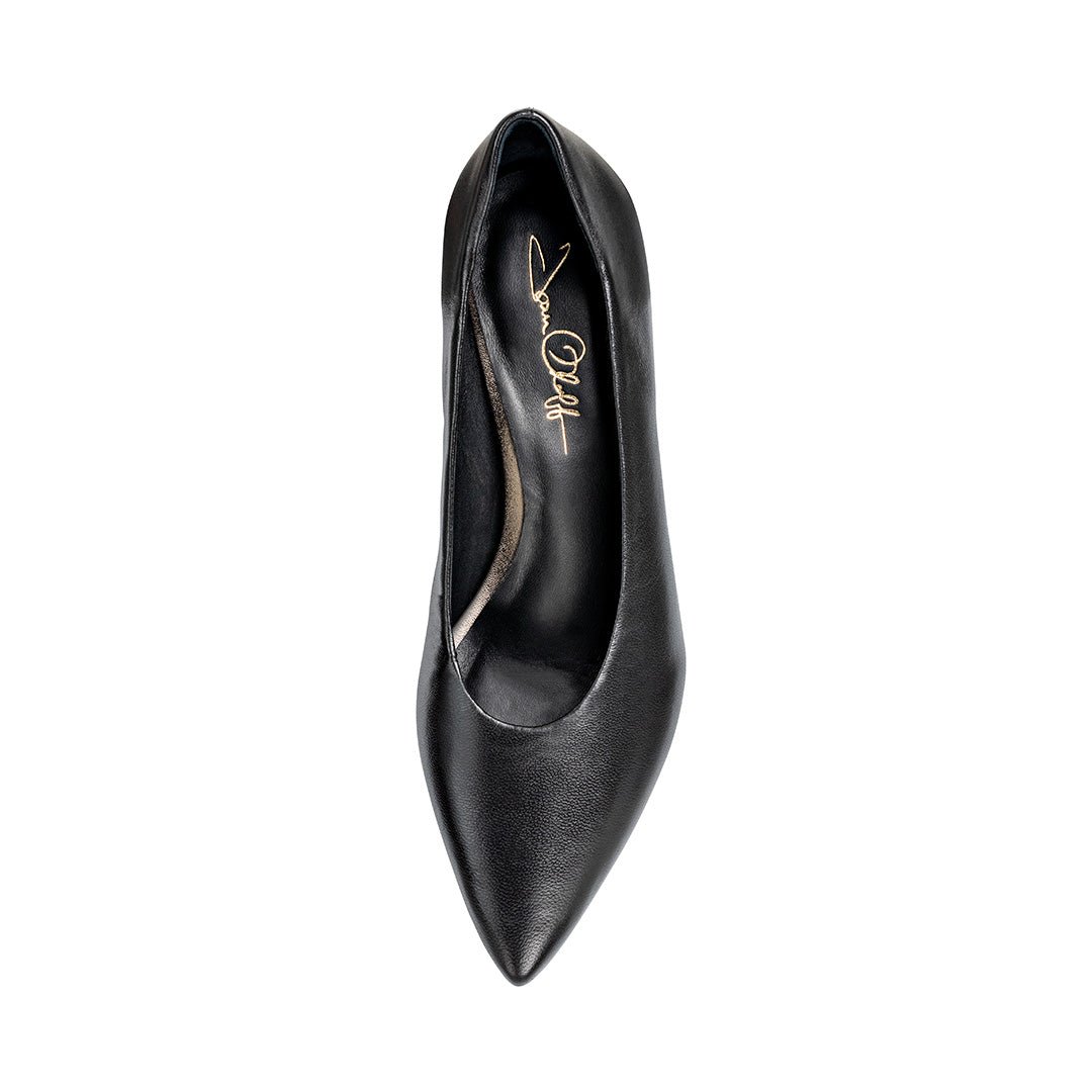 Celine Black Nappa Kitten Heel Pump Comfortable Low Heel Shoe - Image 5