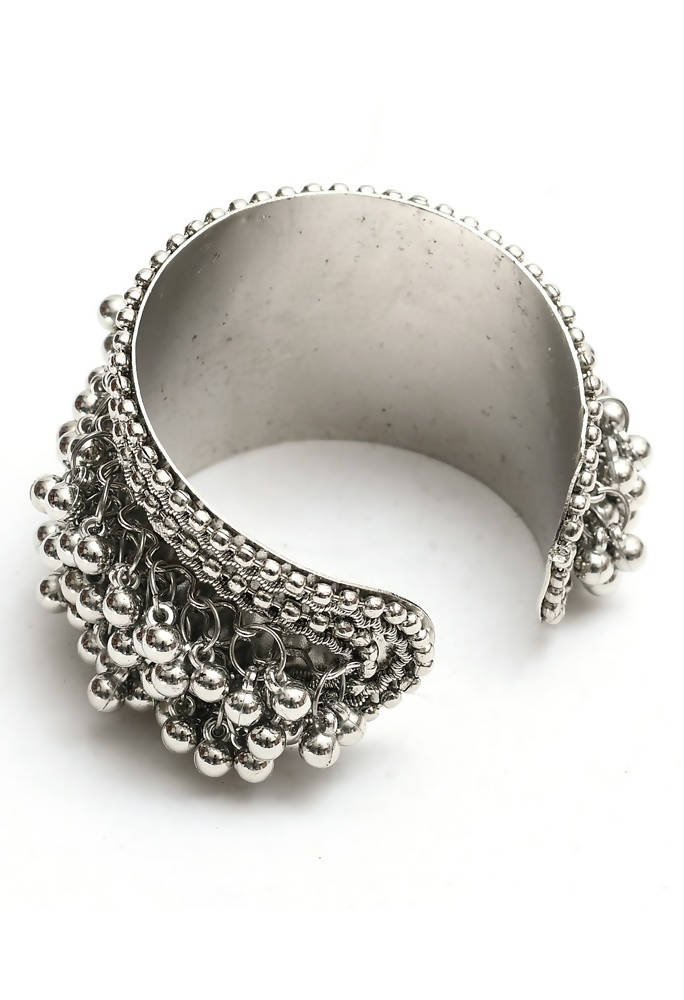Ghungroo Handcrafted Oxidised Cuff Bracelet
