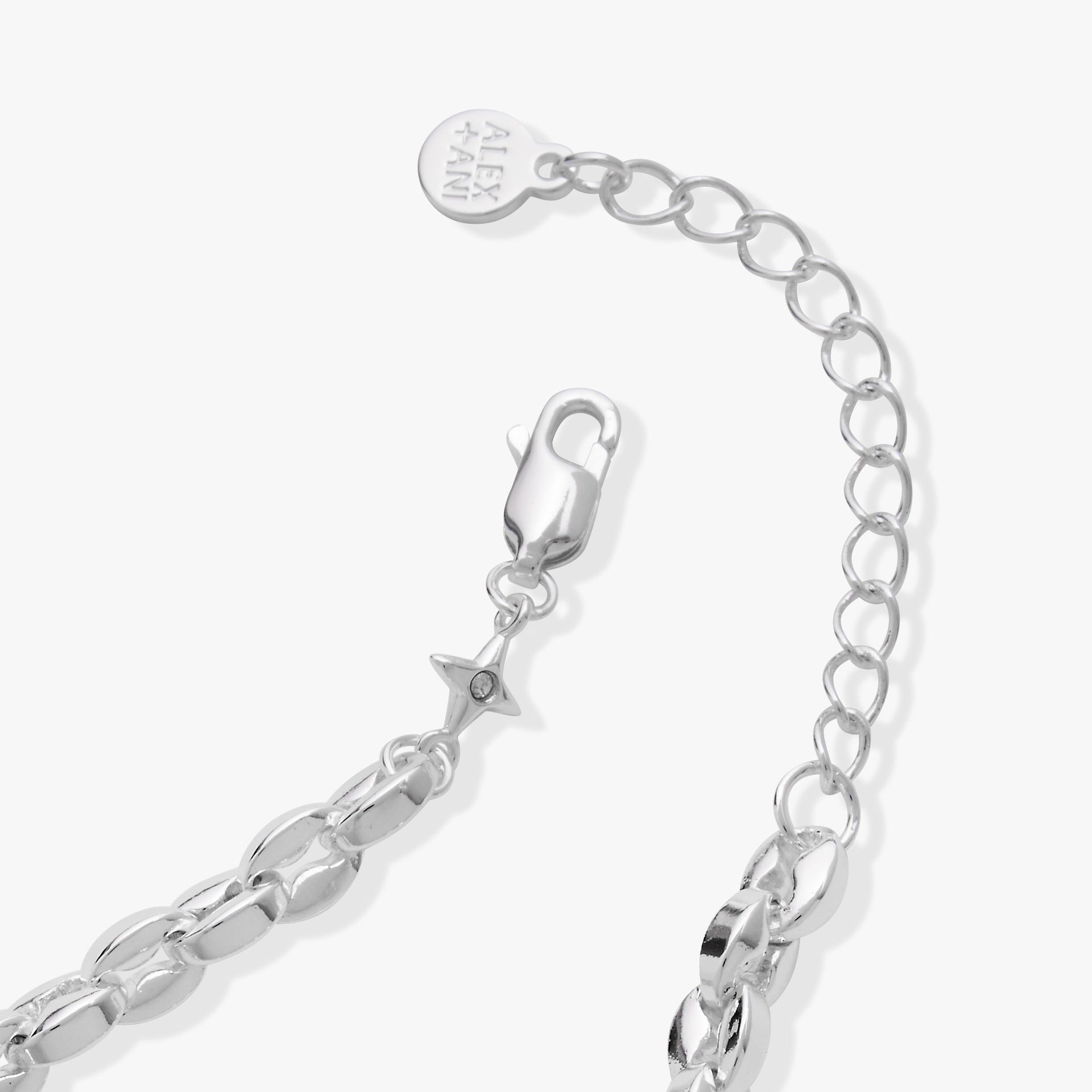 Silver-Plated Puffy Rope Chain Bracelet for Daily Wear