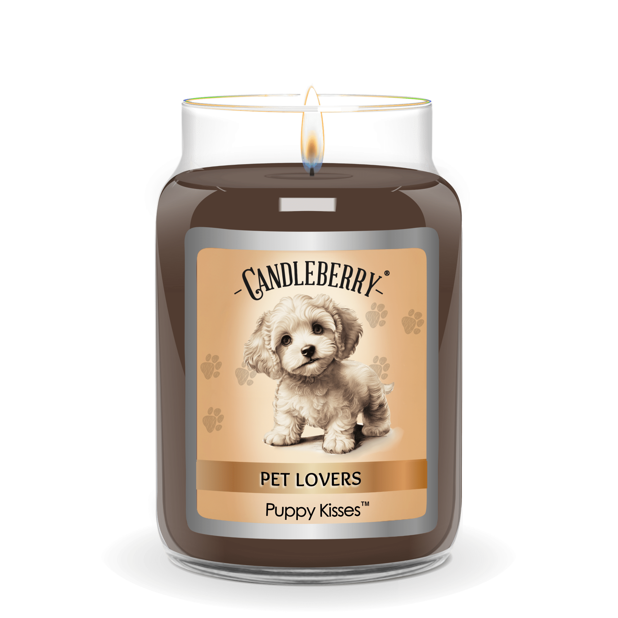 Puppy Kisses Large Jar Candle | Soy Blend, 135+ Hour Burn