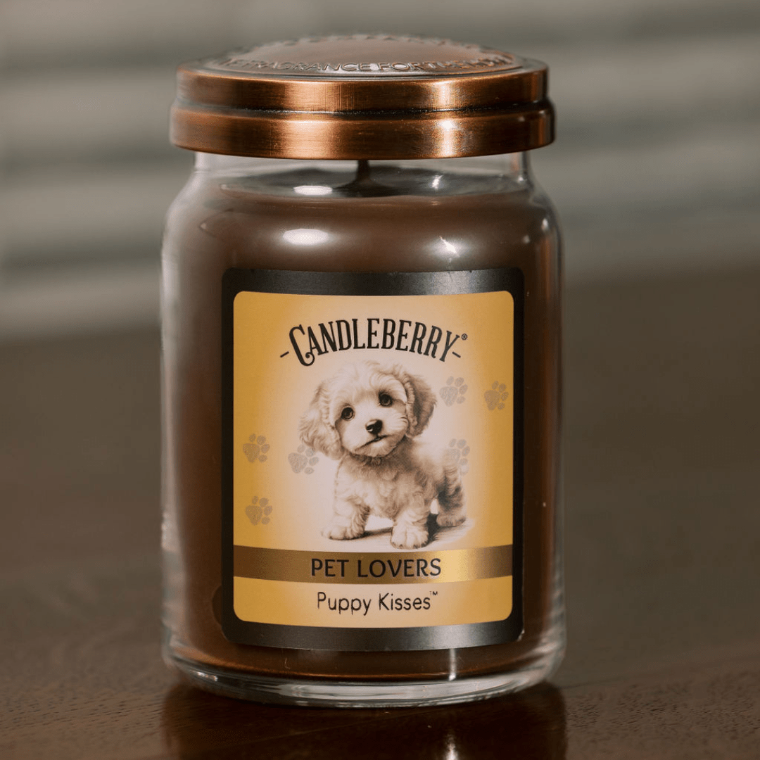 Puppy Kisses Large Jar Candle | Soy Blend, 135+ Hour Burn