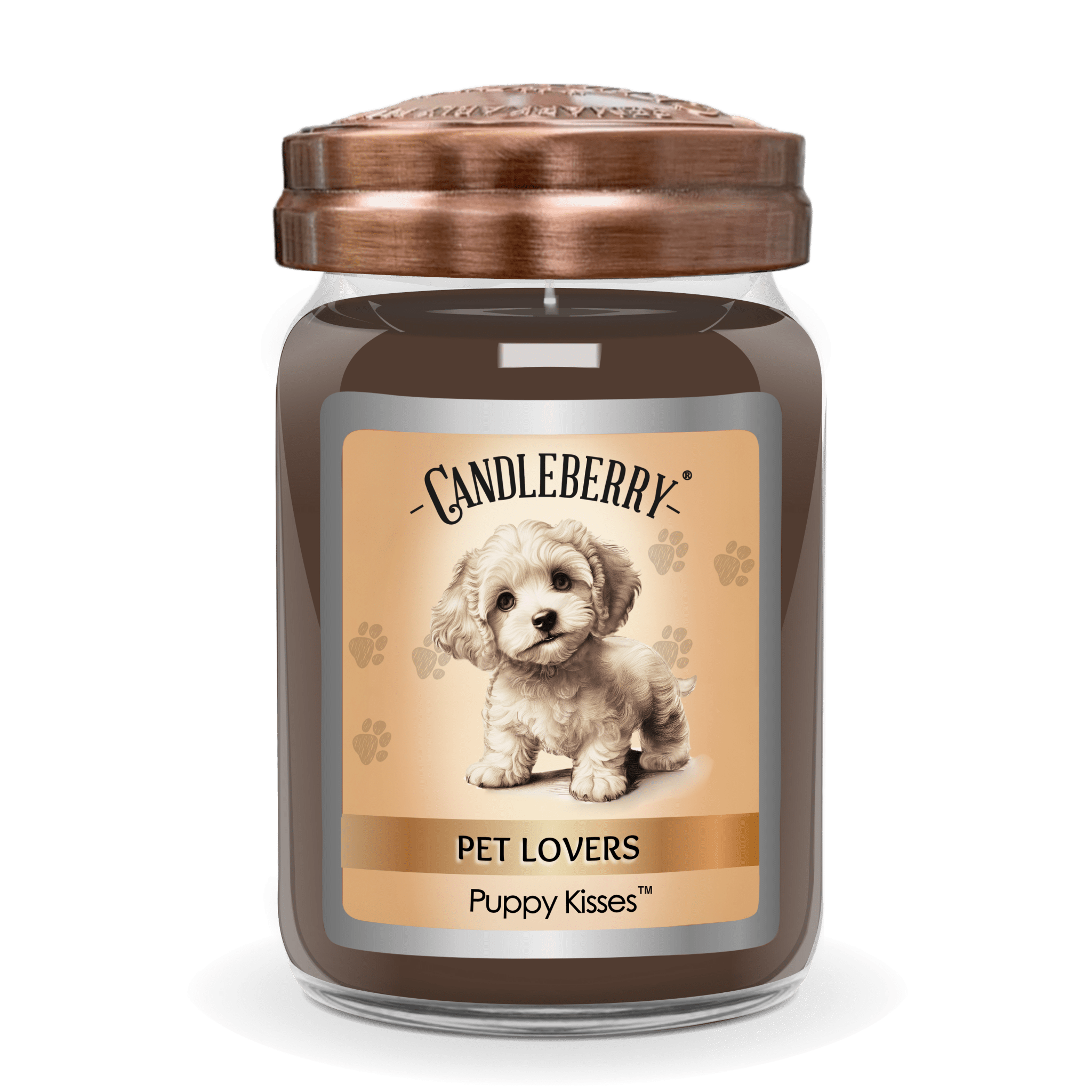 Puppy Kisses Large Jar Candle | Soy Blend, 135+ Hour Burn