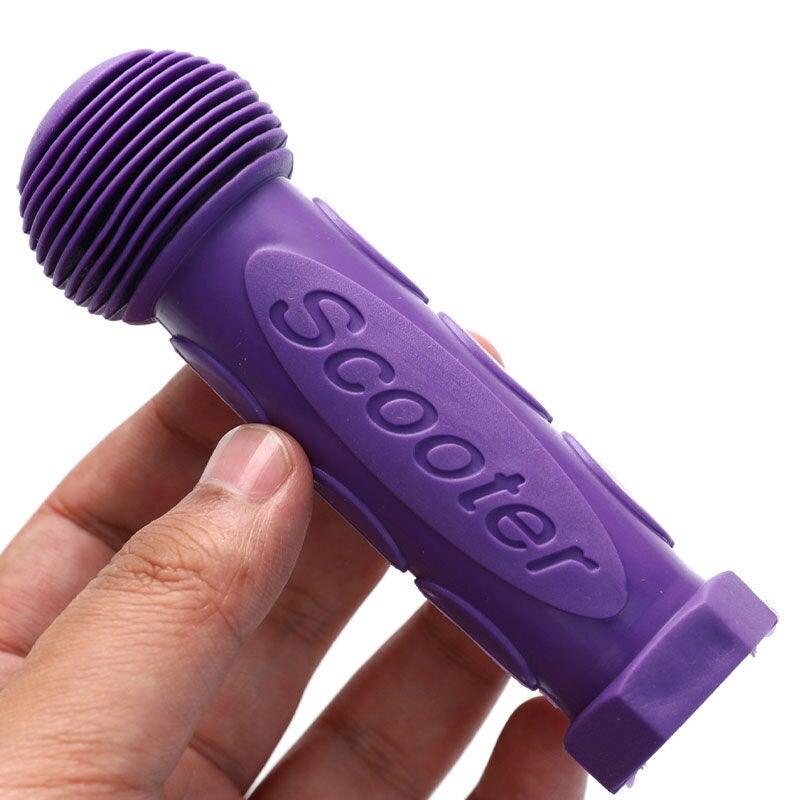 Purple Non-Slip Handlebar Grips for Kids Bikes and Scooters