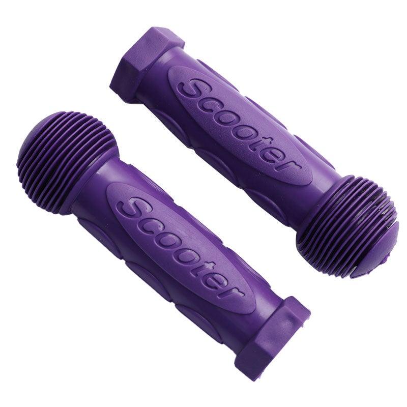 Purple Non-Slip Handlebar Grips for Kids Bikes and Scooters