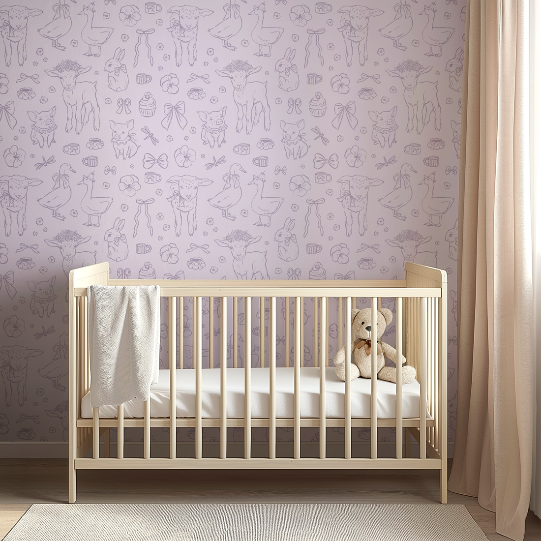 Charlotte Removable Peel and Stick Wallpaper for Home Decor