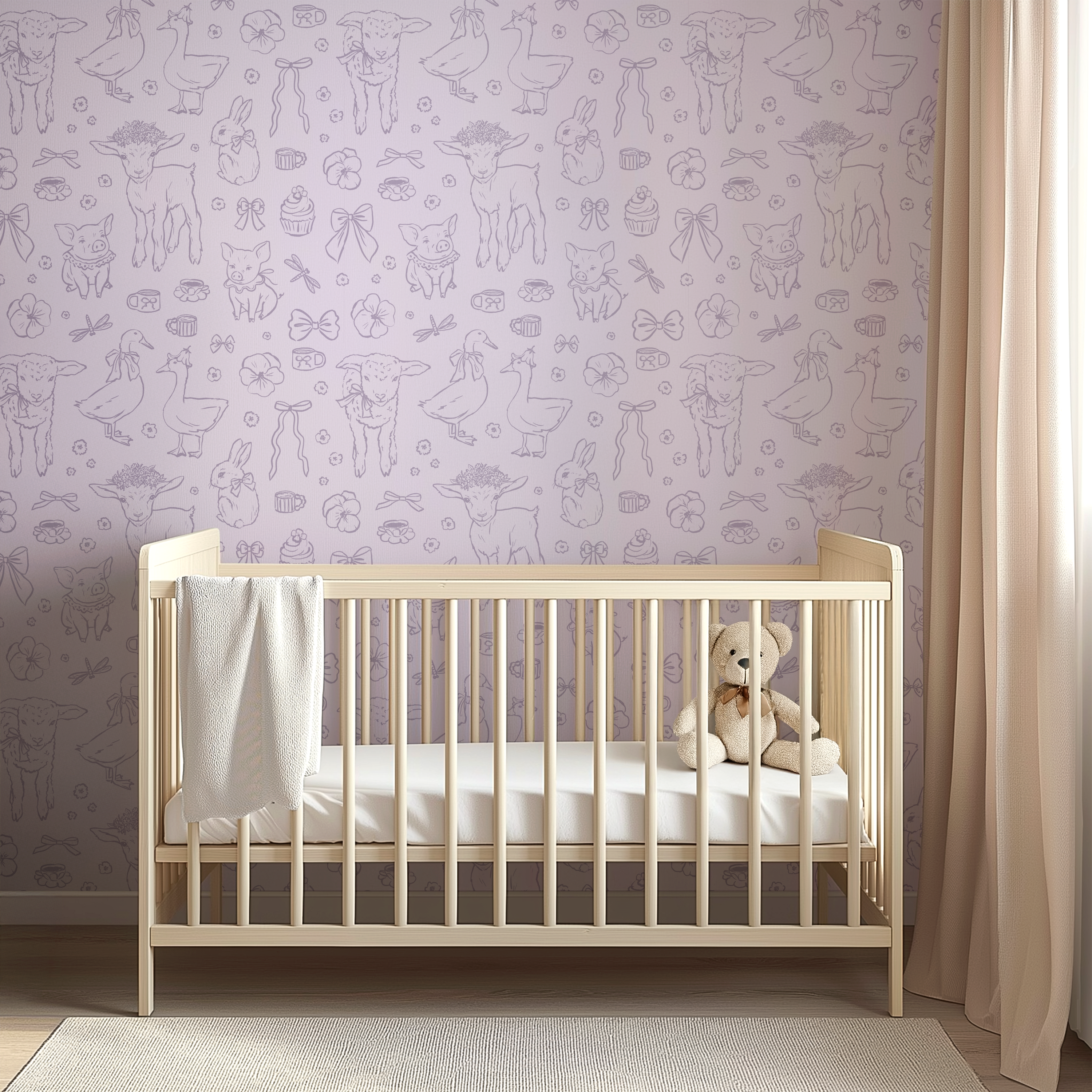 Charlotte Removable Peel and Stick Wallpaper for Home Decor