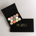 Small black empty magnetic palette for eyeshadow and blush organization