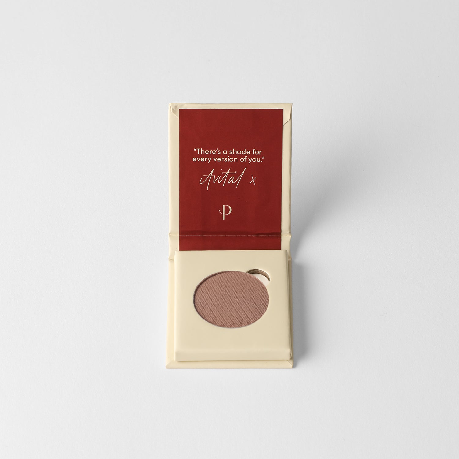 Single pan of Matte Pressed Eyeshadow in a minimalist, blendable formula.