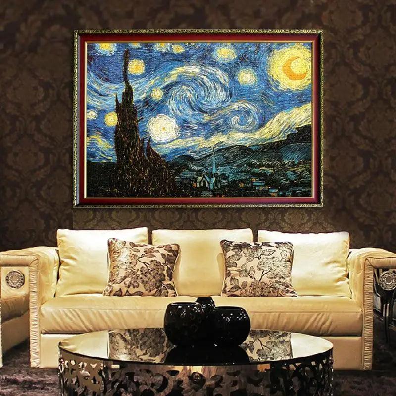 1000 Piece Van Gogh Starry Night Jigsaw Puzzle for Adults Kids