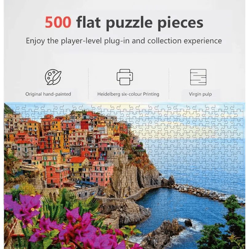 500 Piece Landscape Jigsaw Puzzle Educational Brain Game Decor