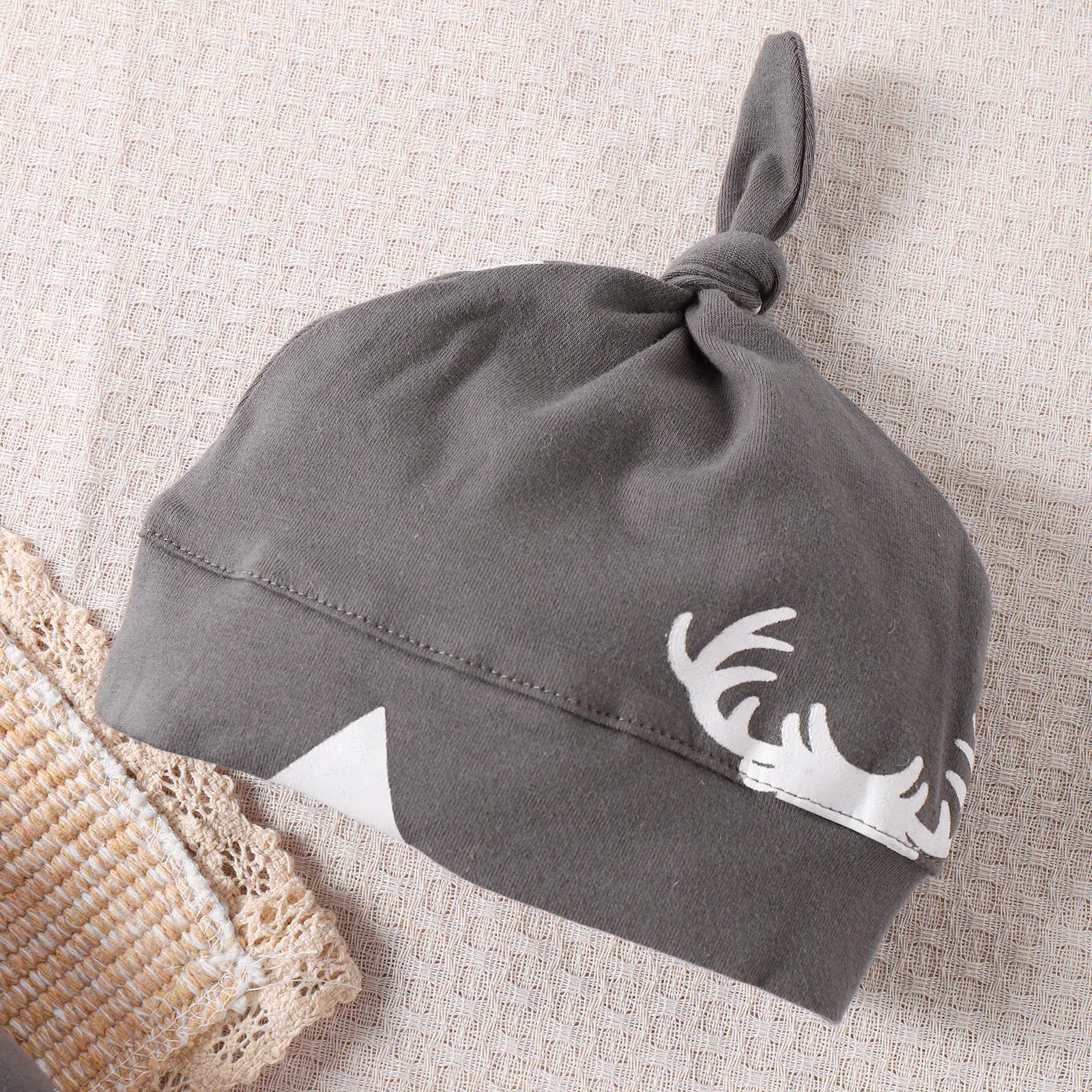 Triangle Print Deer Baby Bodysuit | Autumn Outfit