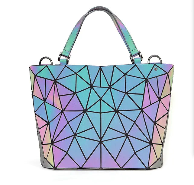 Geometric Laser Women's Handbag and Crossbody Bag