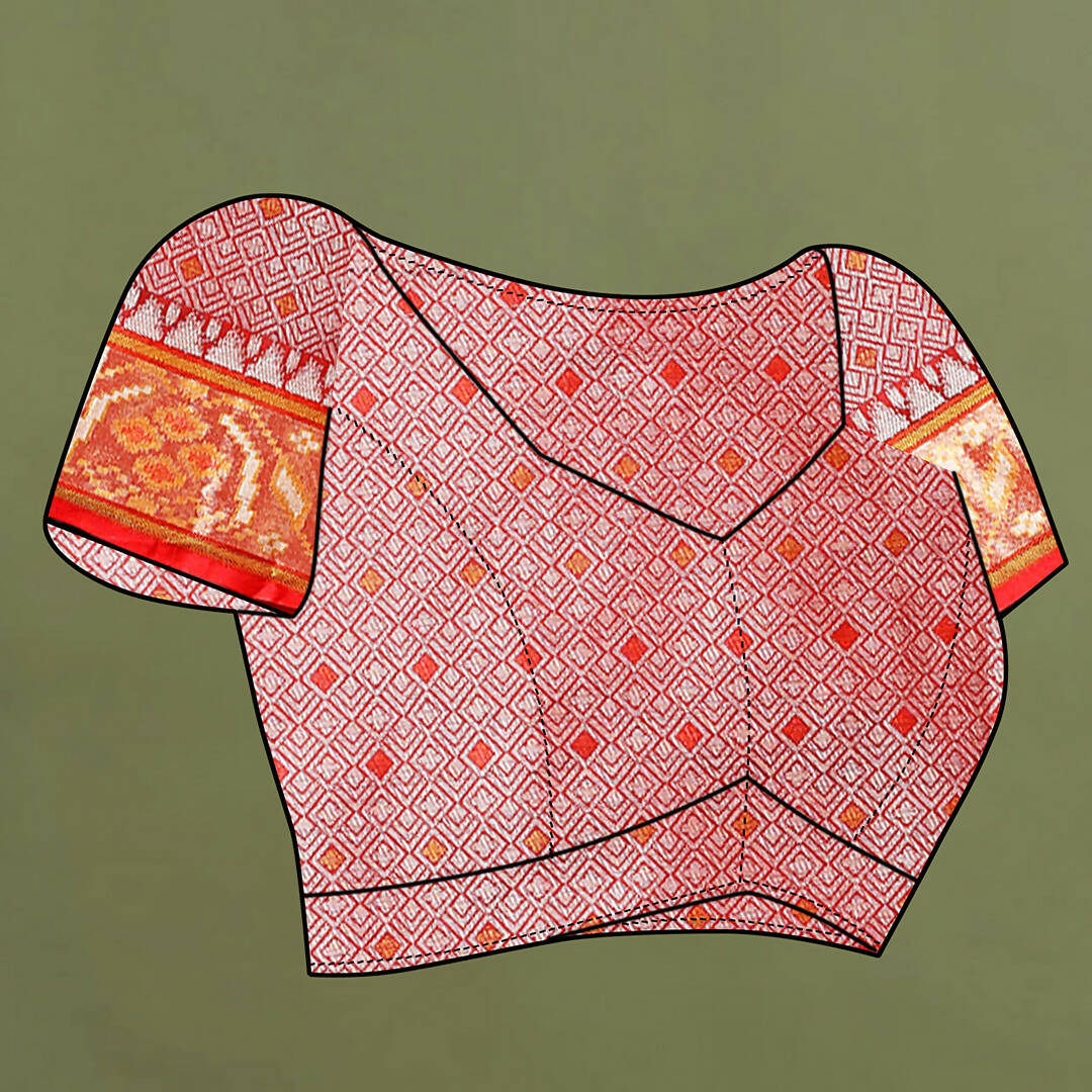 Purple Patola Silk Saree with Zari Meenakari Woven Design