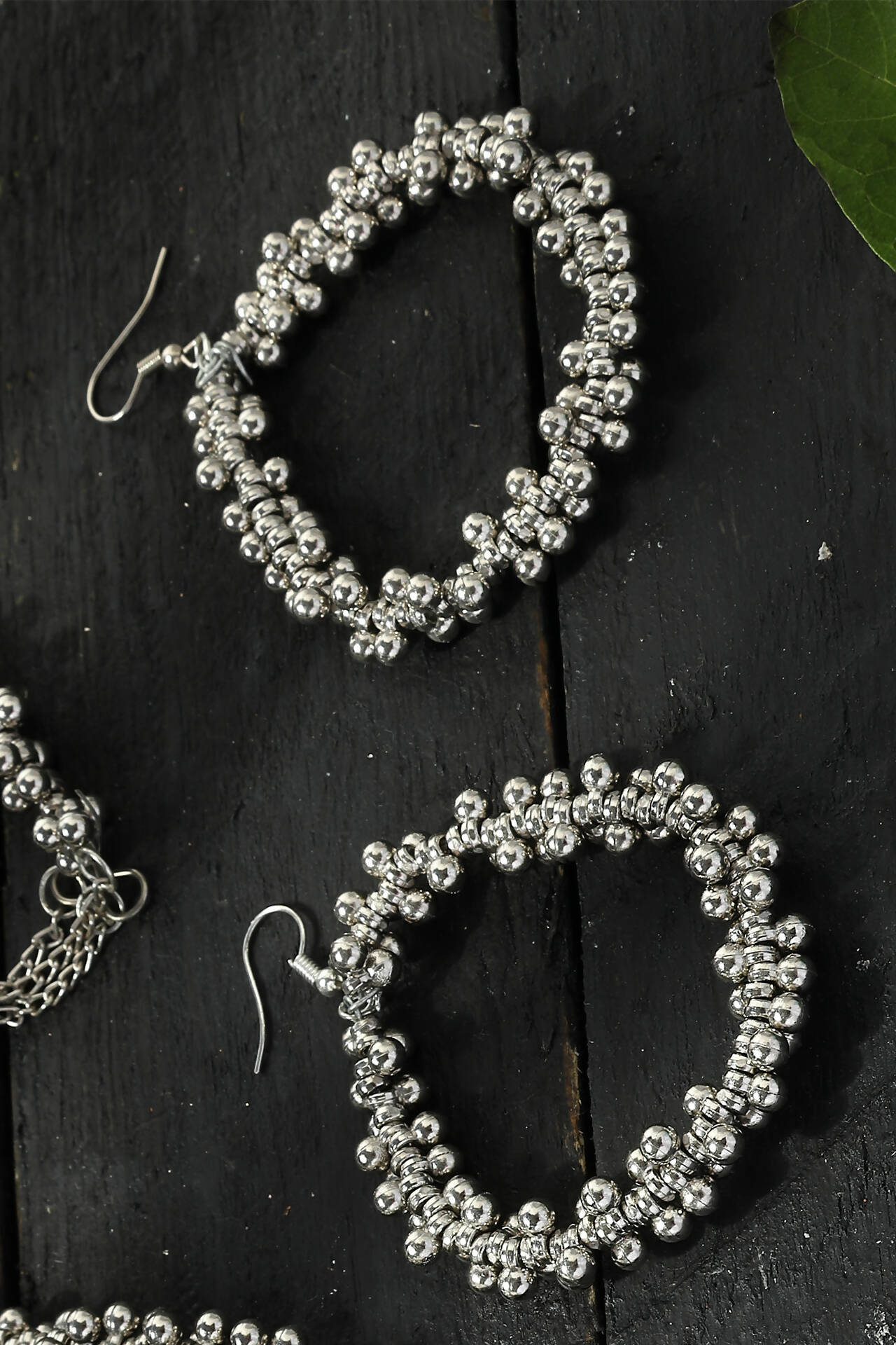 Radha Kishan Oxidised Silver-Plated Long Necklace for Women