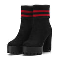 Women's Waterproof Chunky Heel Platform Boots