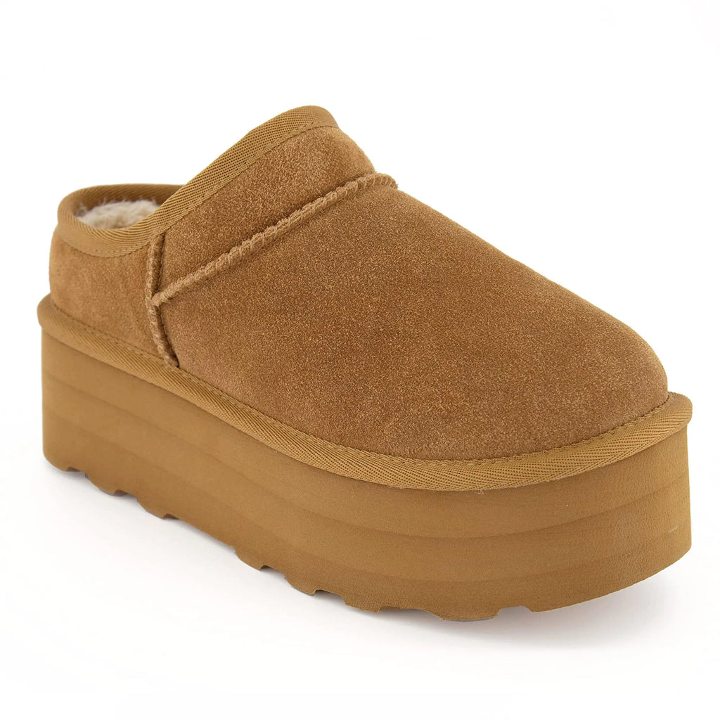 JZTBC Platform Boots for Women Ultra Mini Ankle Boots Huggy Cozy Slippers with Fur Interior Womens Suede Winter Boots