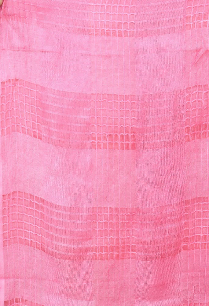 Baby Pink Window Dupatta for Kids - Soft Cotton Traditional Accessory