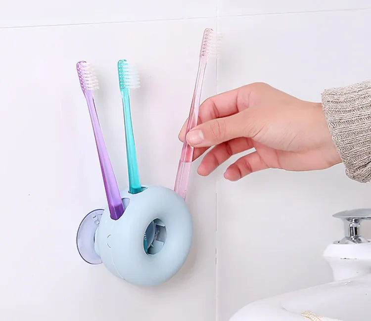 Wall-Mounted Toothbrush Holder for Bathroom