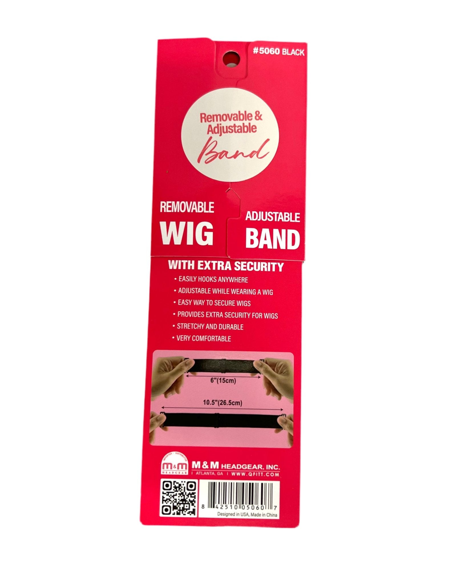 Removable Adjustable Elastic Wig Band for Secure Comfortable Fit