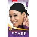 A versatile ultra-stretch Magic Scarf measuring 20 inches by 60 inches.