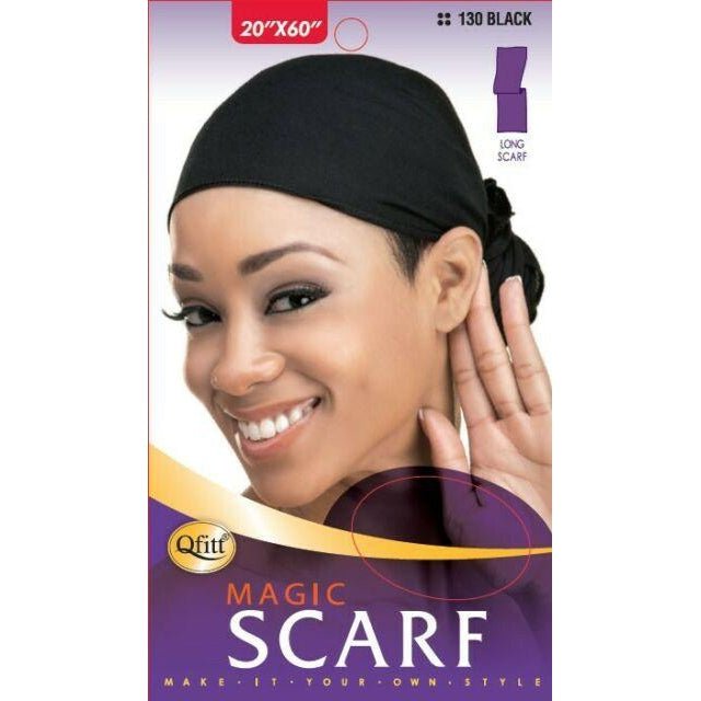 A versatile ultra-stretch Magic Scarf measuring 20 inches by 60 inches.
