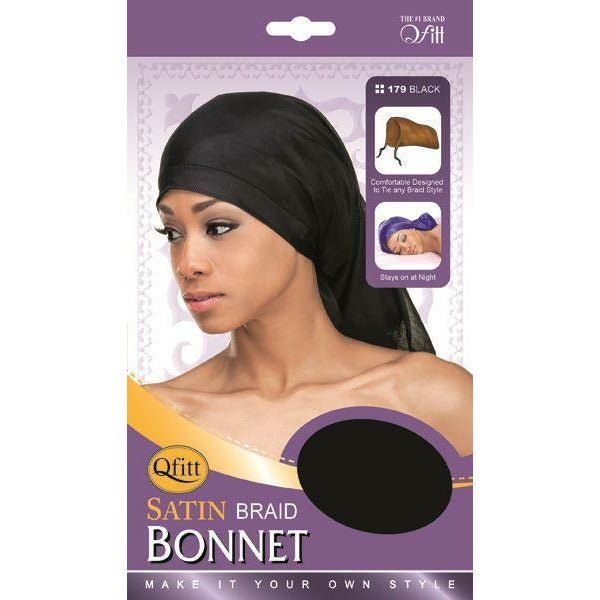 Satin Braid Bonnet 179 – Frizz-Free Hair Protection for Braids