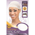 Qfitt stocking wig cap in a 2-pack with wide no-slip band, available in black, nude, and cream.