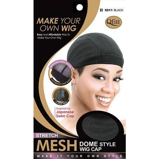 Qfitt Stretch Mesh Dome Style Wig Cap for secure and comfortable wig installation