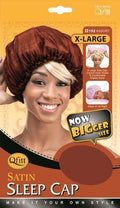 Qfitt X-Large Satin Sleep Cap for hair protection and frizz reduction