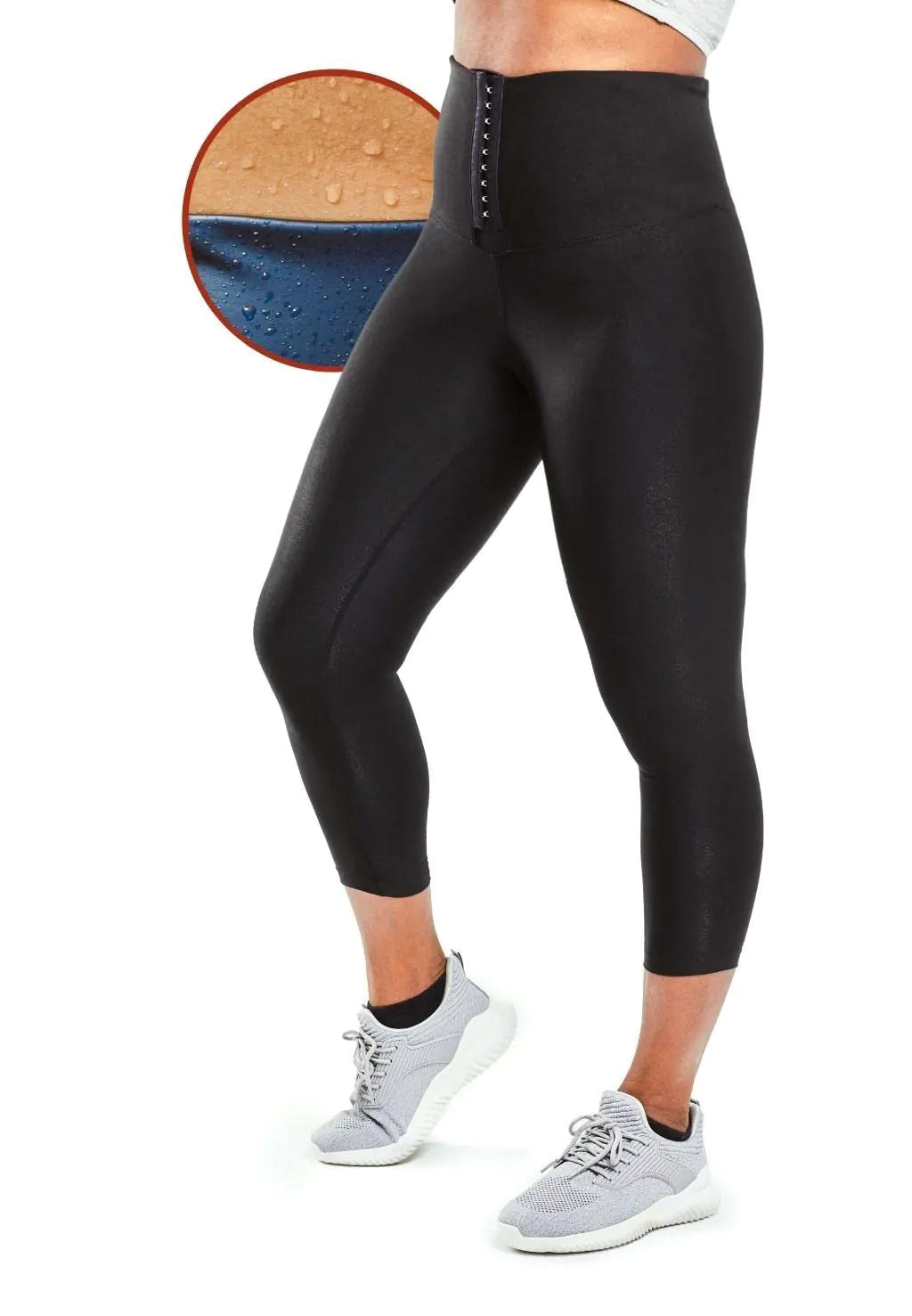 Sweat Shaper Cinch Leggings High-Waist Compression Slimming Cinch Sauna Leggings Tummy Control Body Sculpting Yoga Pants