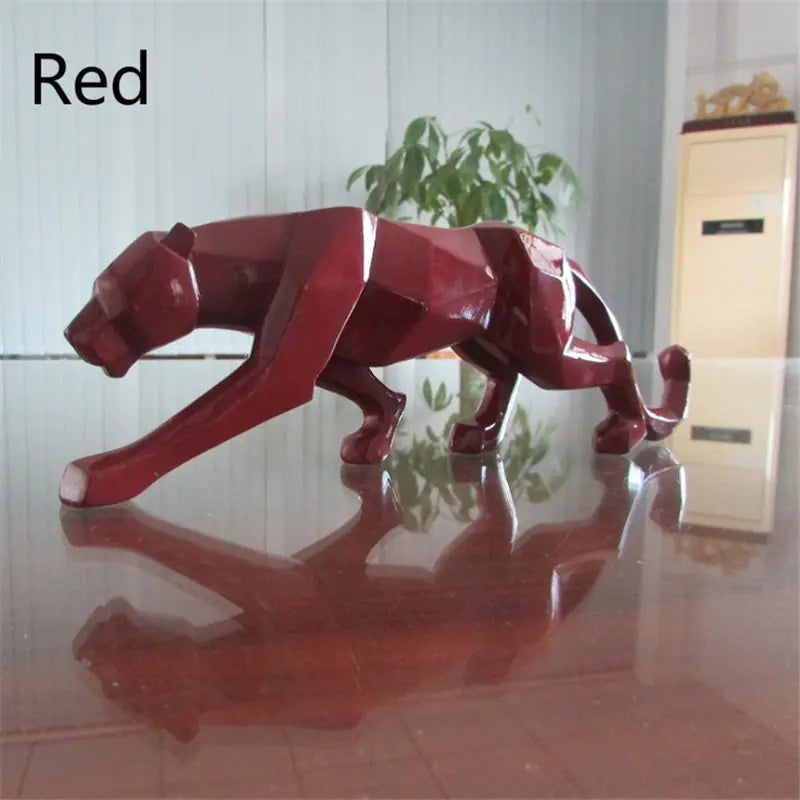 Nordic Style Furniture Decor - Origami Resin Leopard