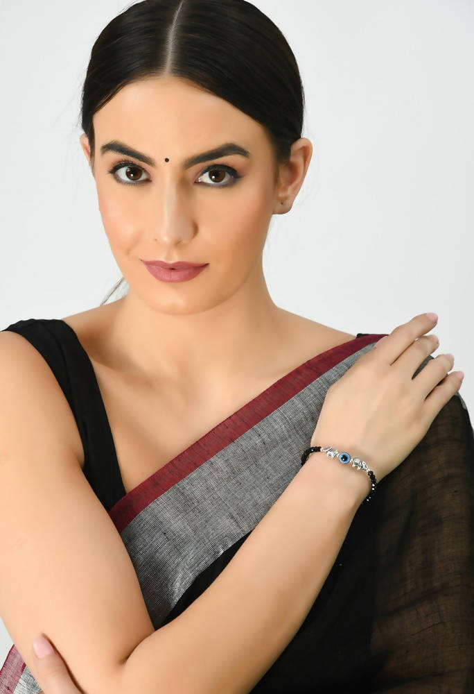 Traditional Oxidised Nazariya Handcraft Bracelet