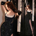 Elegant Women's Star Vest Evening Dress