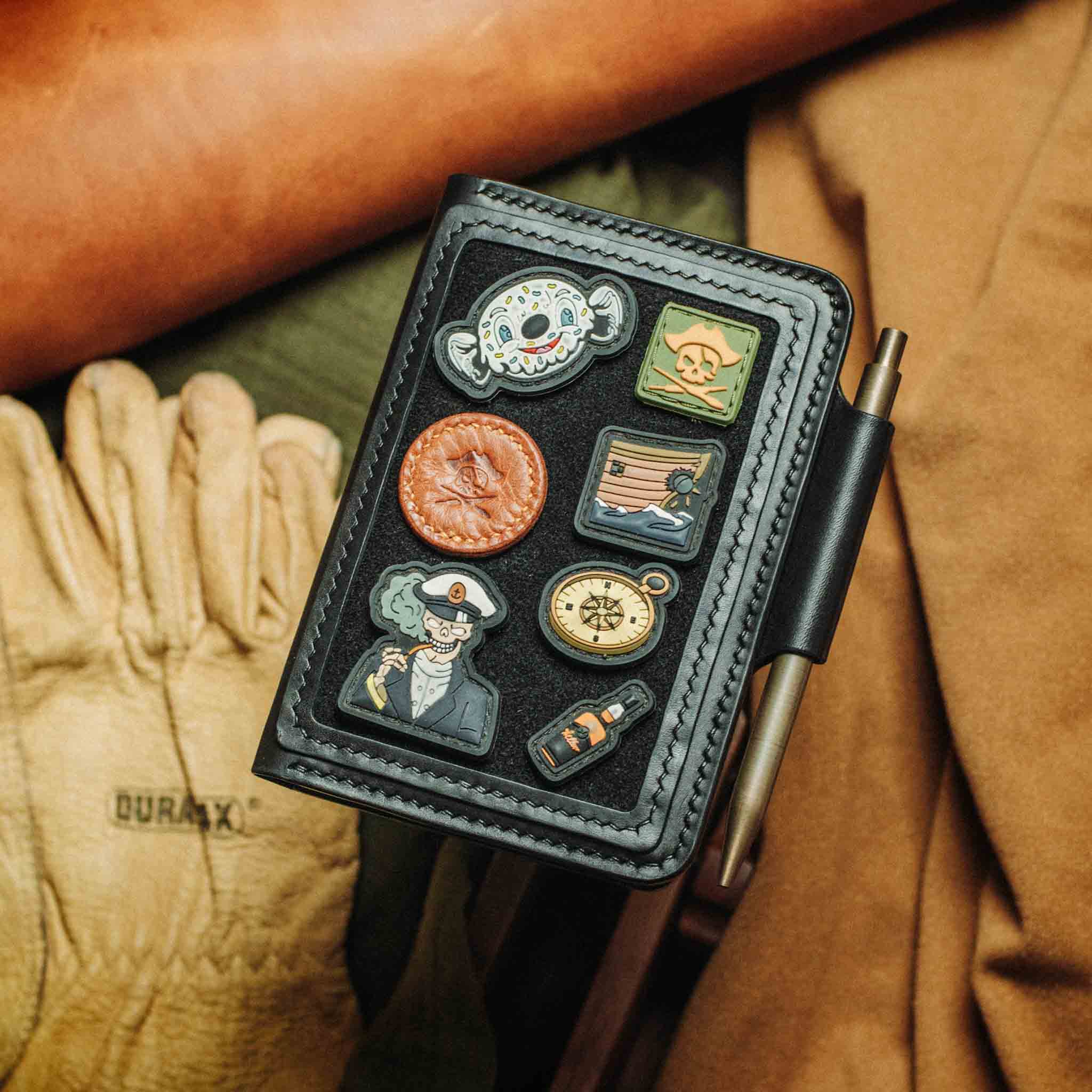 Passport Travel Wallet - Quartermaster v2 | Leather Velcro Organizer | Field Notes Holder