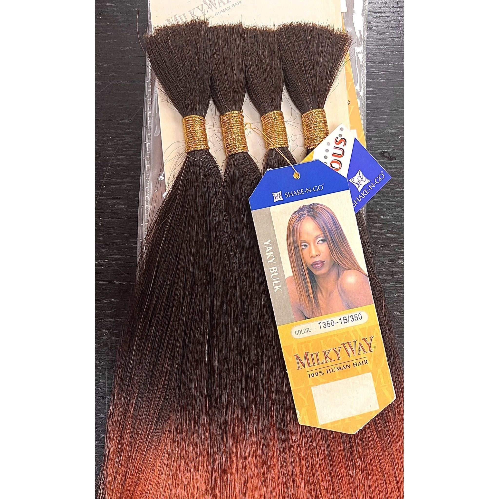 Yaky Bulk Human Hair Extensions 16 Inch for Braiding and Weaving