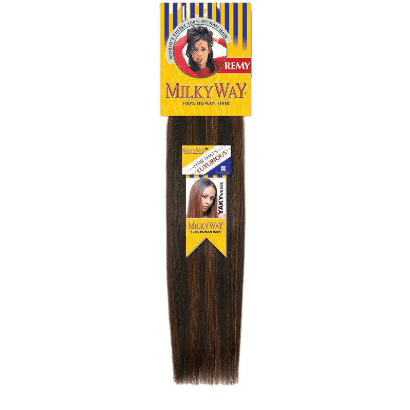 Que by Milky Way Yaky Bulk 16-inch human hair extensions in natural texture